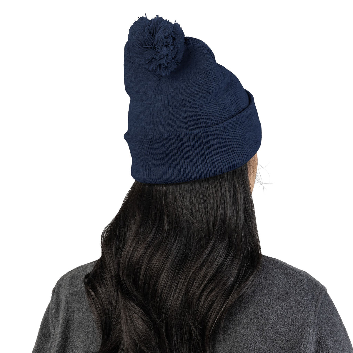 Embroidered Pom-Pom Knit Beanie — LLV Winter Hat
