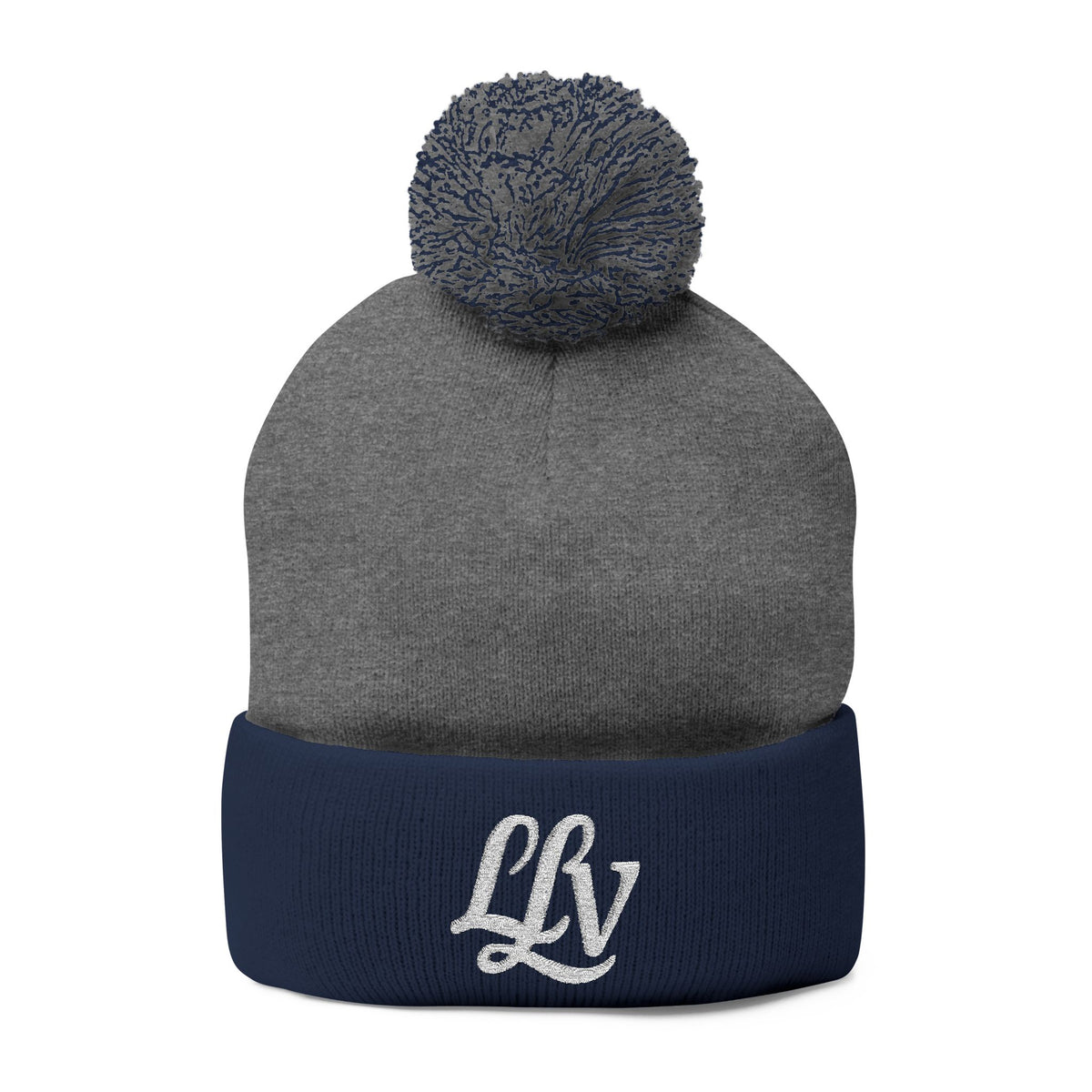 Embroidered Pom-Pom Knit Beanie — LLV Winter Hat