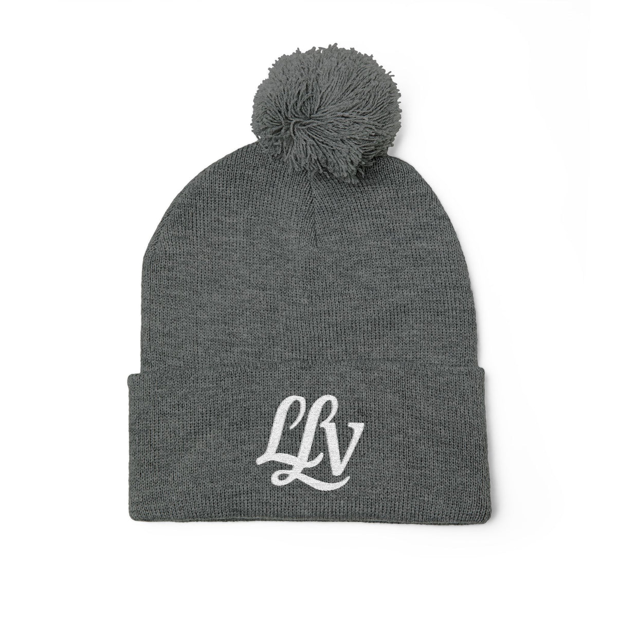 Embroidered Pom-Pom Knit Beanie — LLV Winter Hat