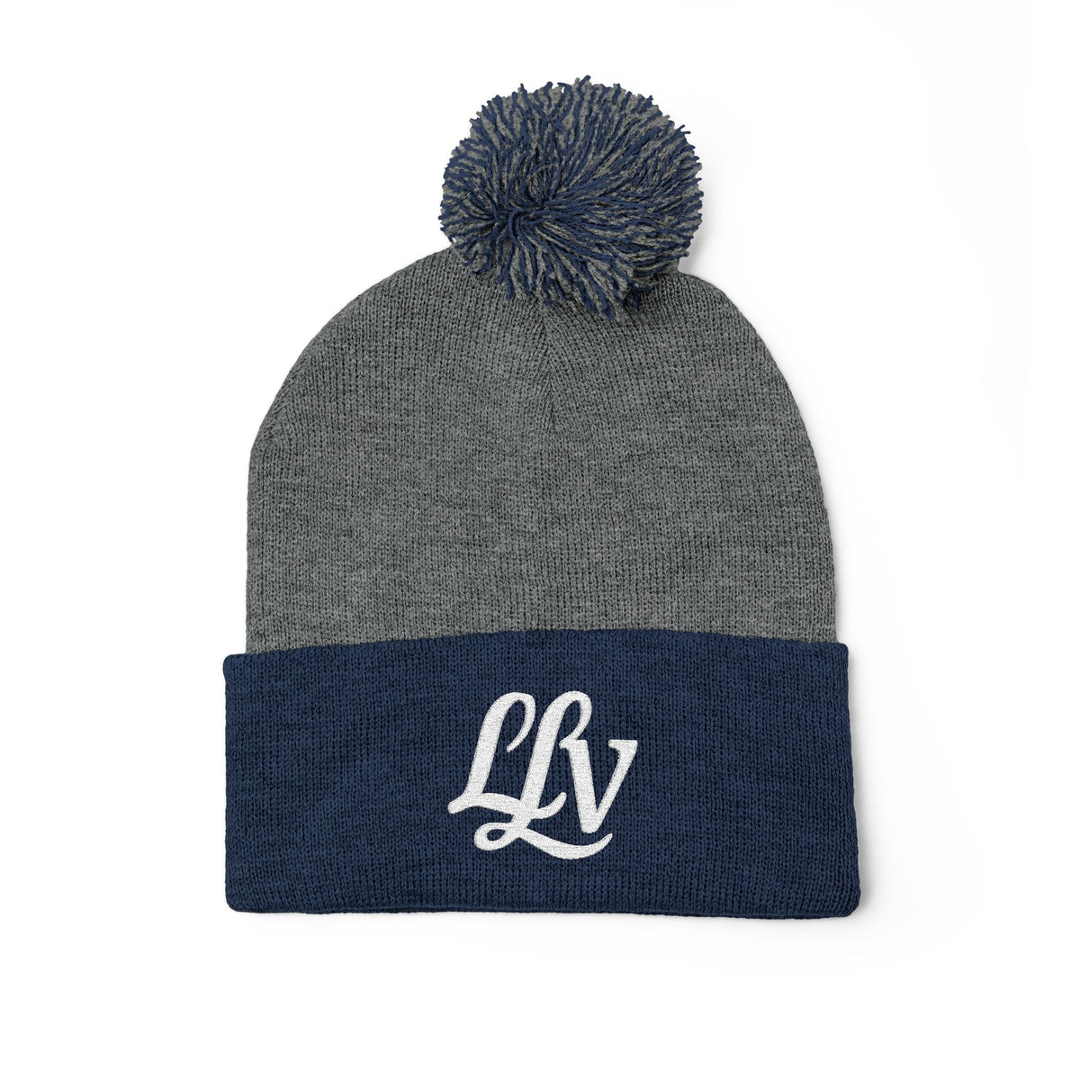 Embroidered Pom-Pom Knit Beanie — LLV Winter Hat