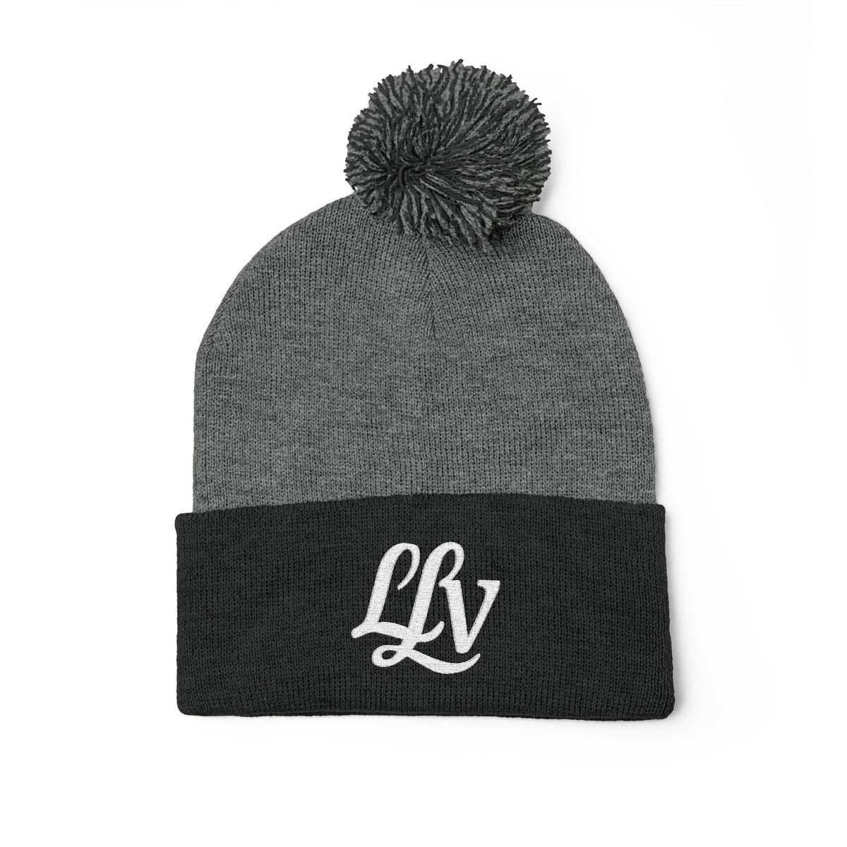 Embroidered Pom-Pom Knit Beanie — LLV Winter Hat