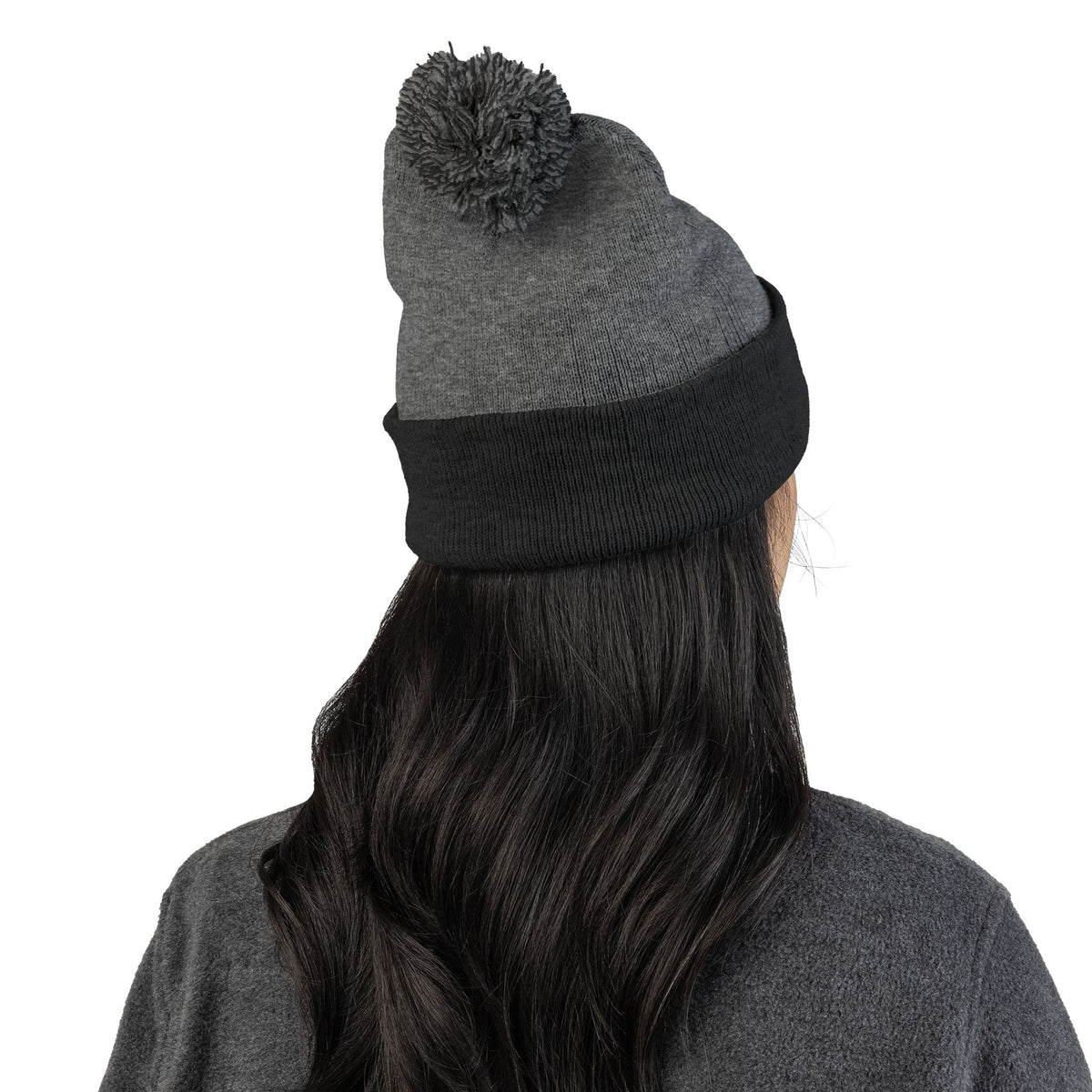 Embroidered Pom-Pom Knit Beanie — LLV Winter Hat