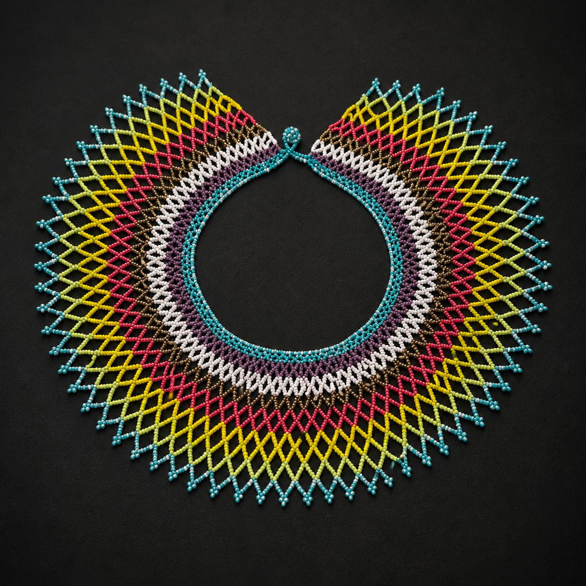 Pachamama Collar – Rainbow Lattice