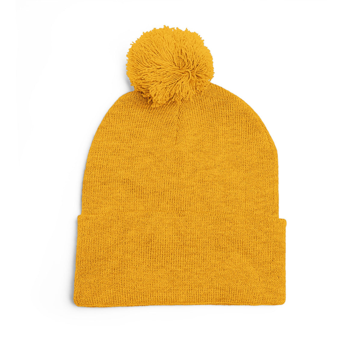 Embroidered Pom-Pom Knit Beanie —  LLV Winter Hat
