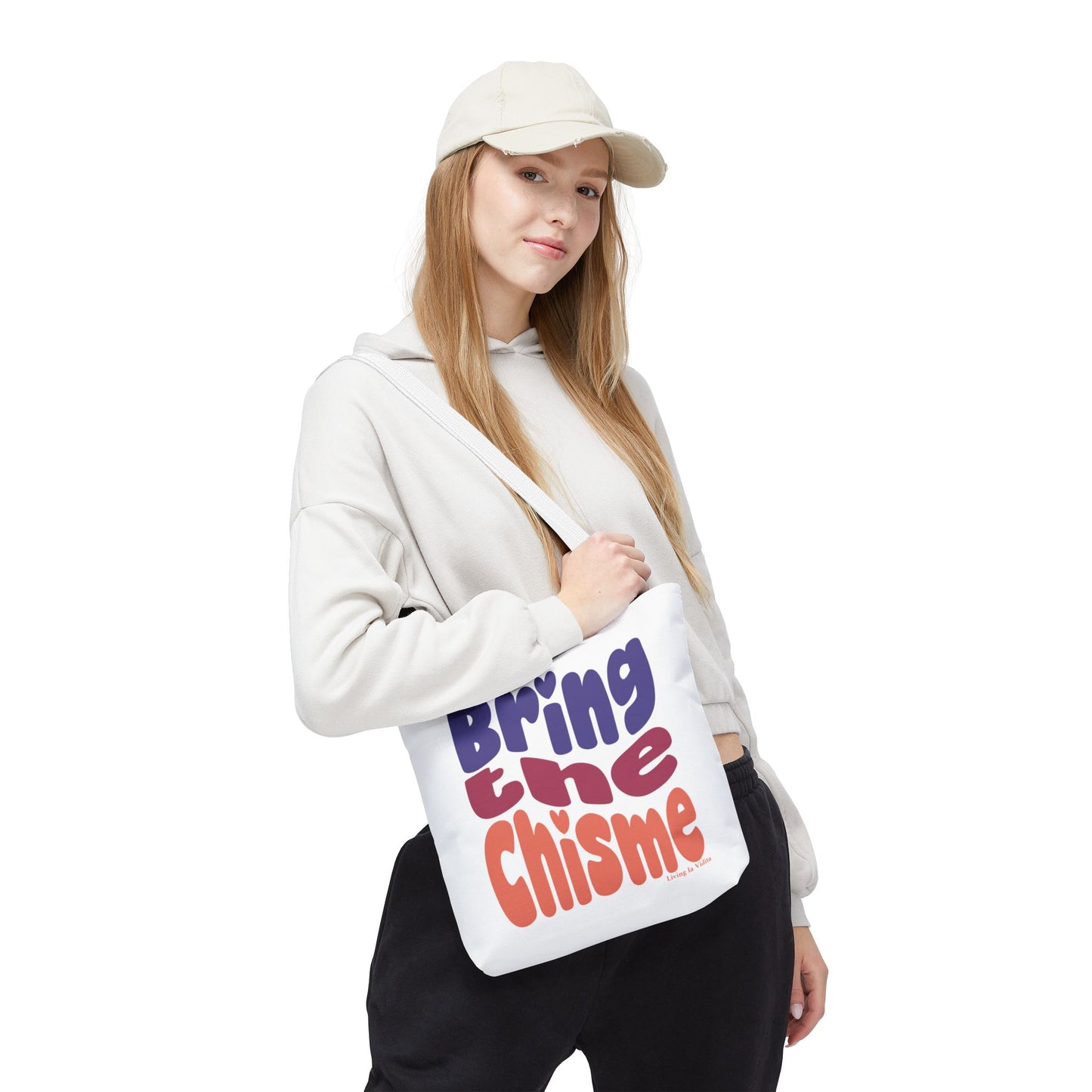 Colorful Chisme Tote Bag - Fun Eco-Friendly Shopper for Friends, Gifts, Beach, Parties, Everyday Use