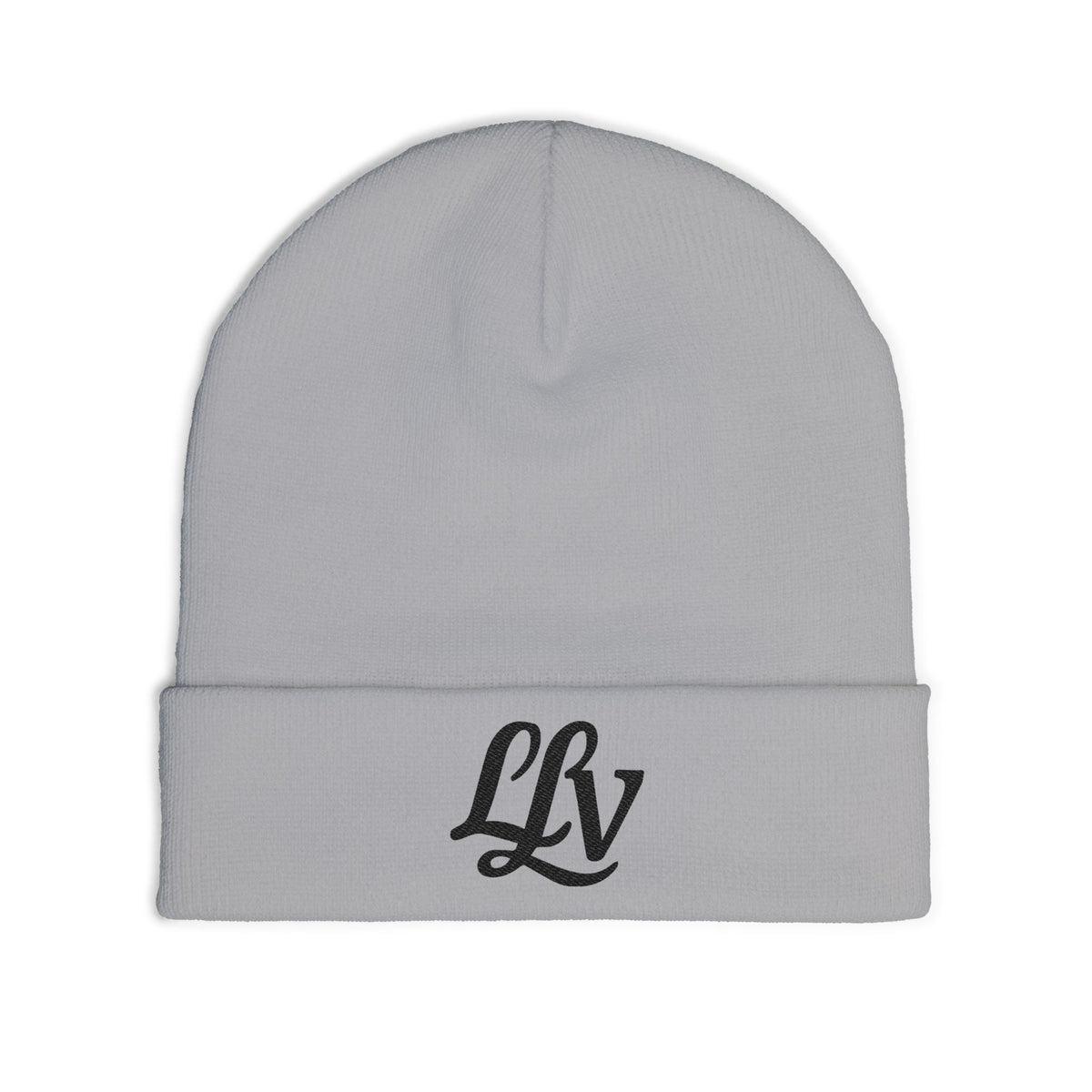 Embroidered LLV Script Knit Beanie
