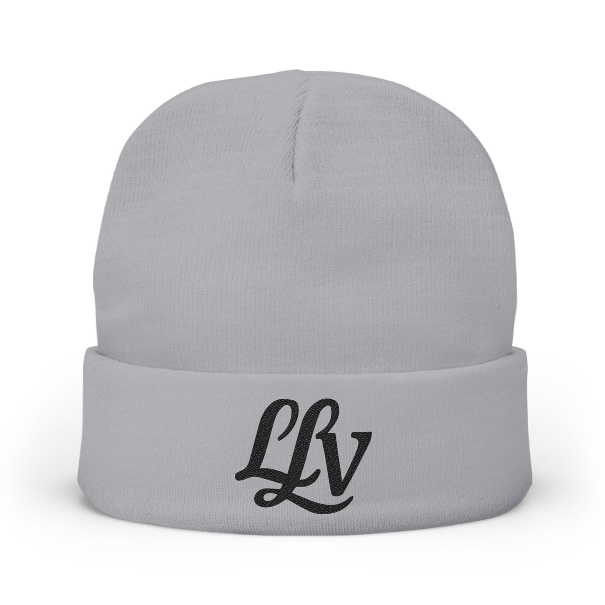Embroidered LLV Script Knit Beanie