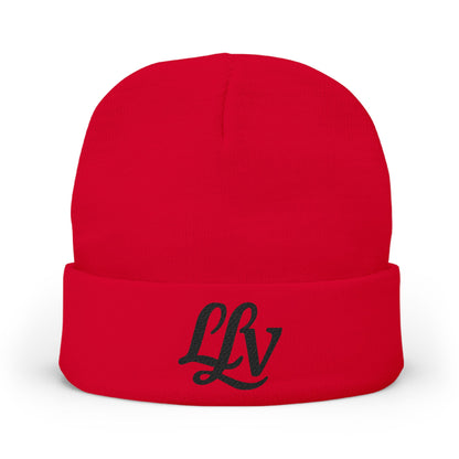 Embroidered LLV Script Knit Beanie