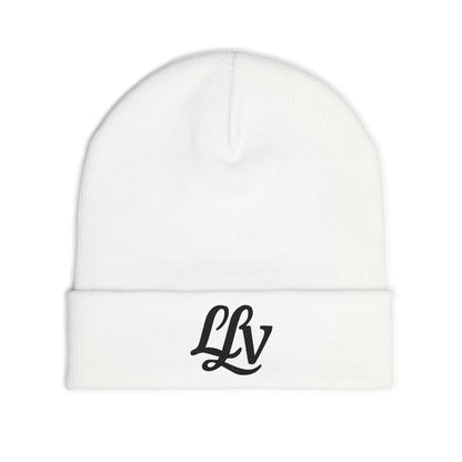 Embroidered LLV Script Knit Beanie