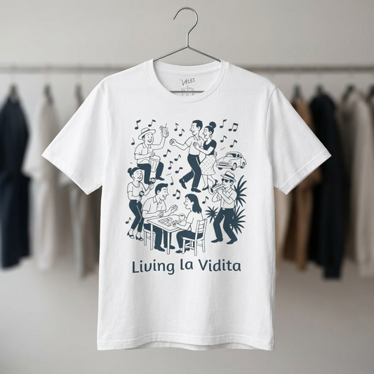 Living la Vidita T-Shirt — Cuban Party Graphic Tee