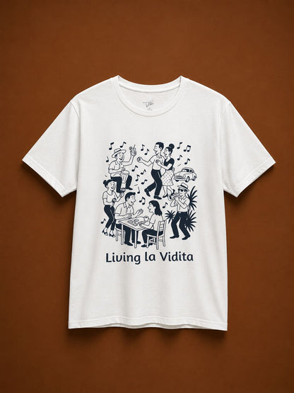 Living la Vidita T-Shirt — Retro Dance Party Graphic Tee