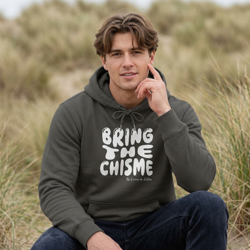 Bring the Chisme Hoodie — Vintage Pigment-Dyed Graphic Hoodie