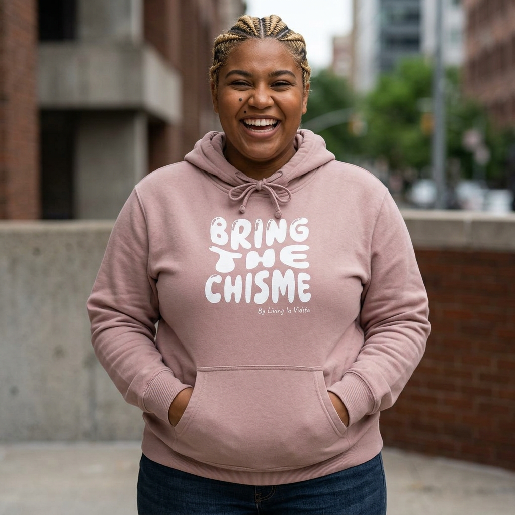 Bring the Chisme Hoodie — Vintage Pigment-Dyed Graphic Hoodie