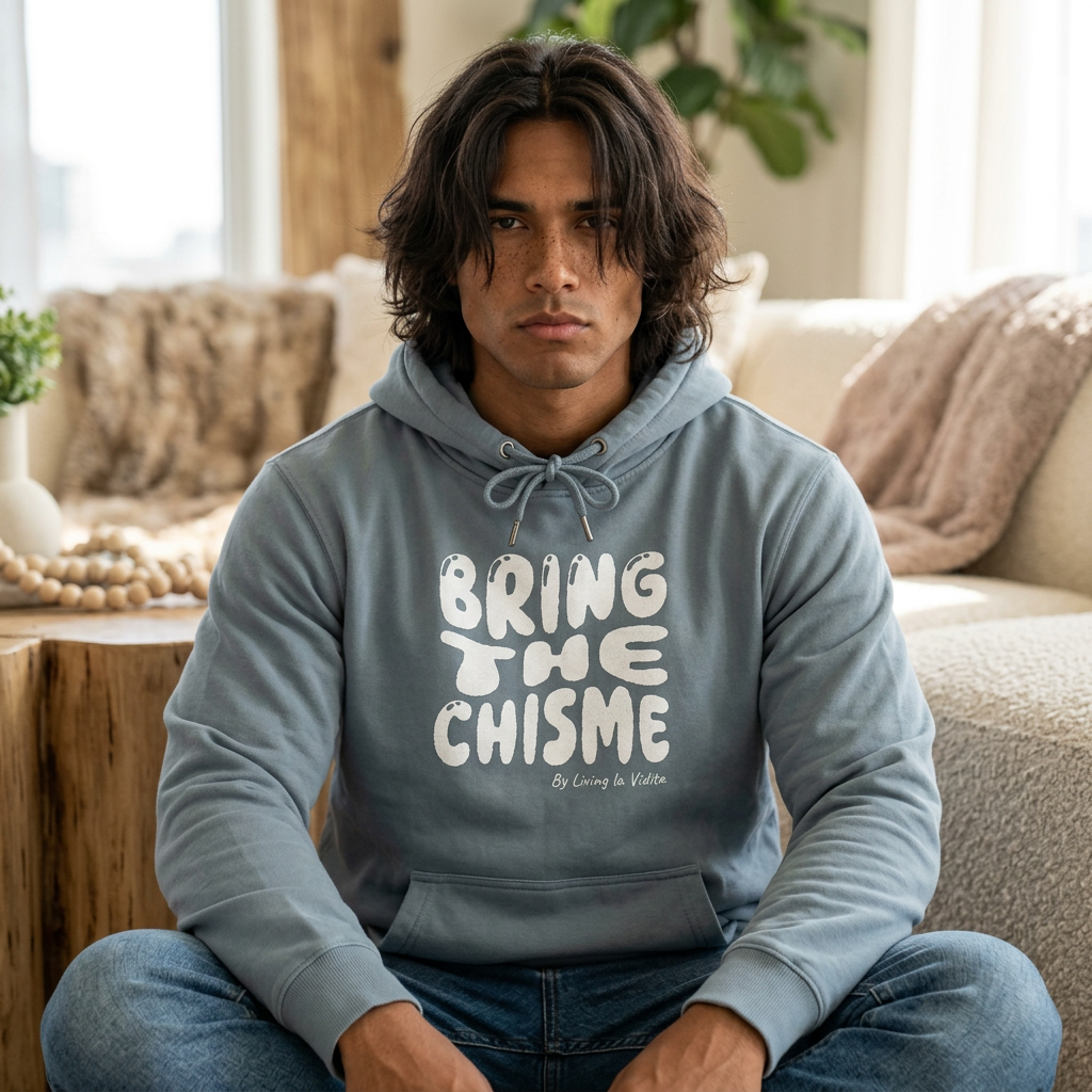 Bring the Chisme Hoodie — Vintage Pigment-Dyed Graphic Hoodie