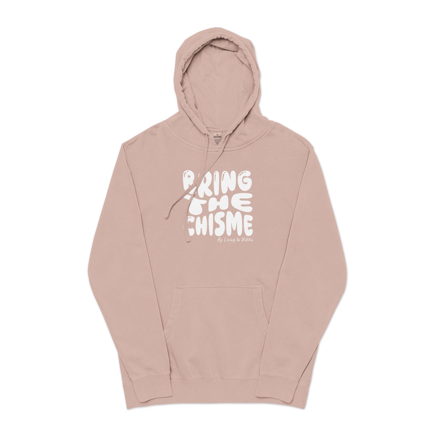 Bring the Chisme Hoodie — Vintage Pigment-Dyed Graphic Hoodie