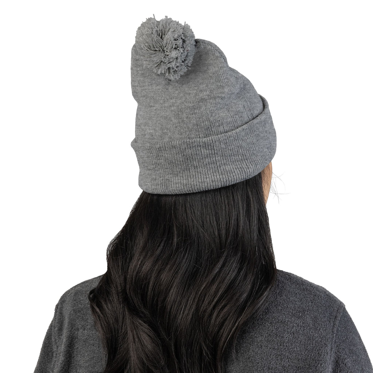 Embroidered Pom-Pom Knit Beanie —  LLV Winter Hat