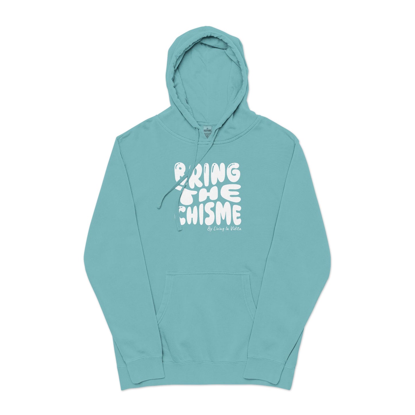 Bring the Chisme Hoodie — Vintage Pigment-Dyed Graphic Hoodie
