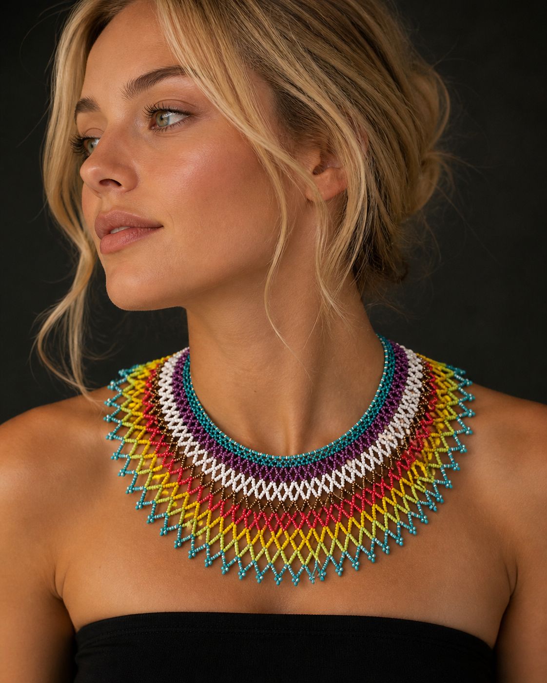Pachamama Collar – Rainbow Lattice