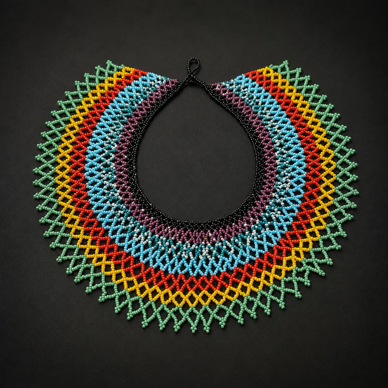 Pachamama Collar – Rainbow Lattice