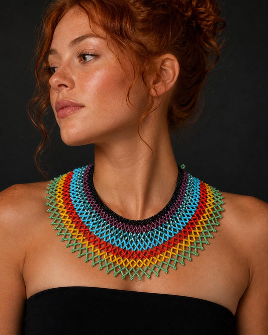 Pachamama Collar – Rainbow Lattice