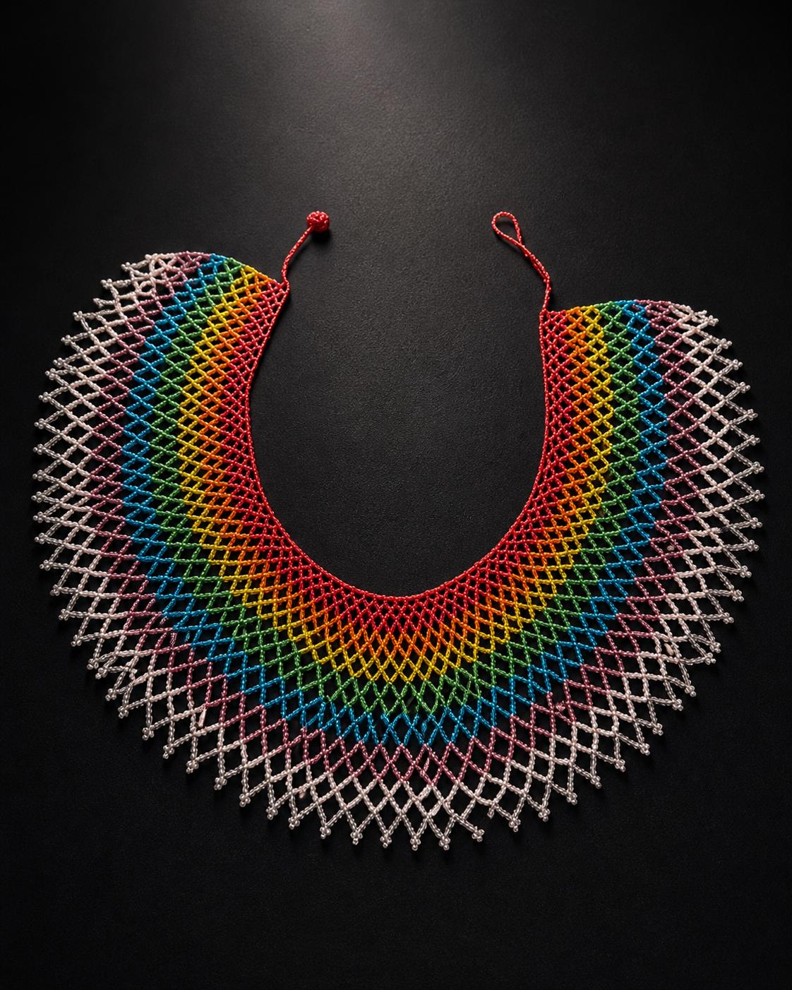 Pachamama Collar – Rainbow Lattice