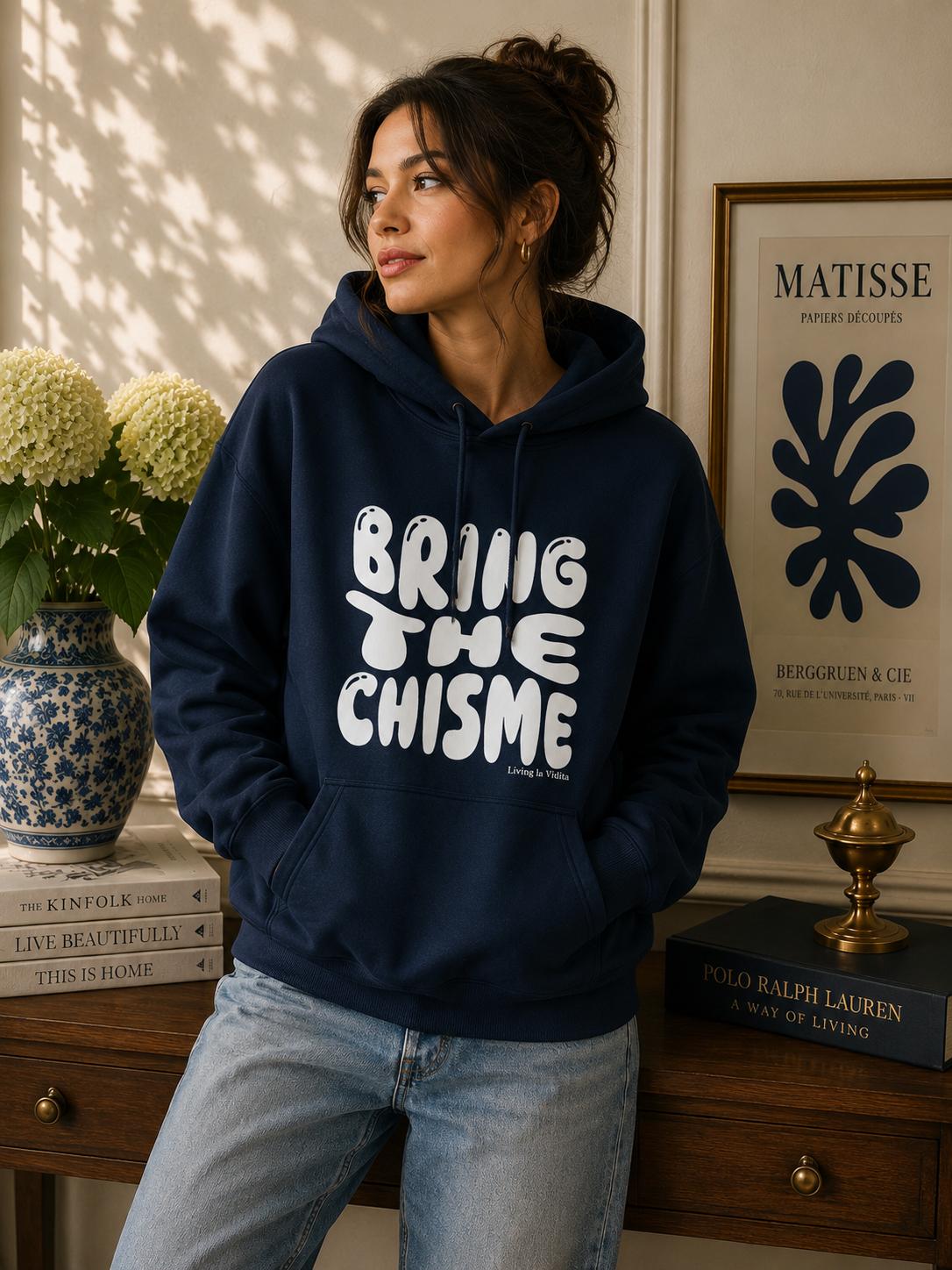 Bring The Chisme Hoodie — Funny Spanish Gossip Graphic Pullover