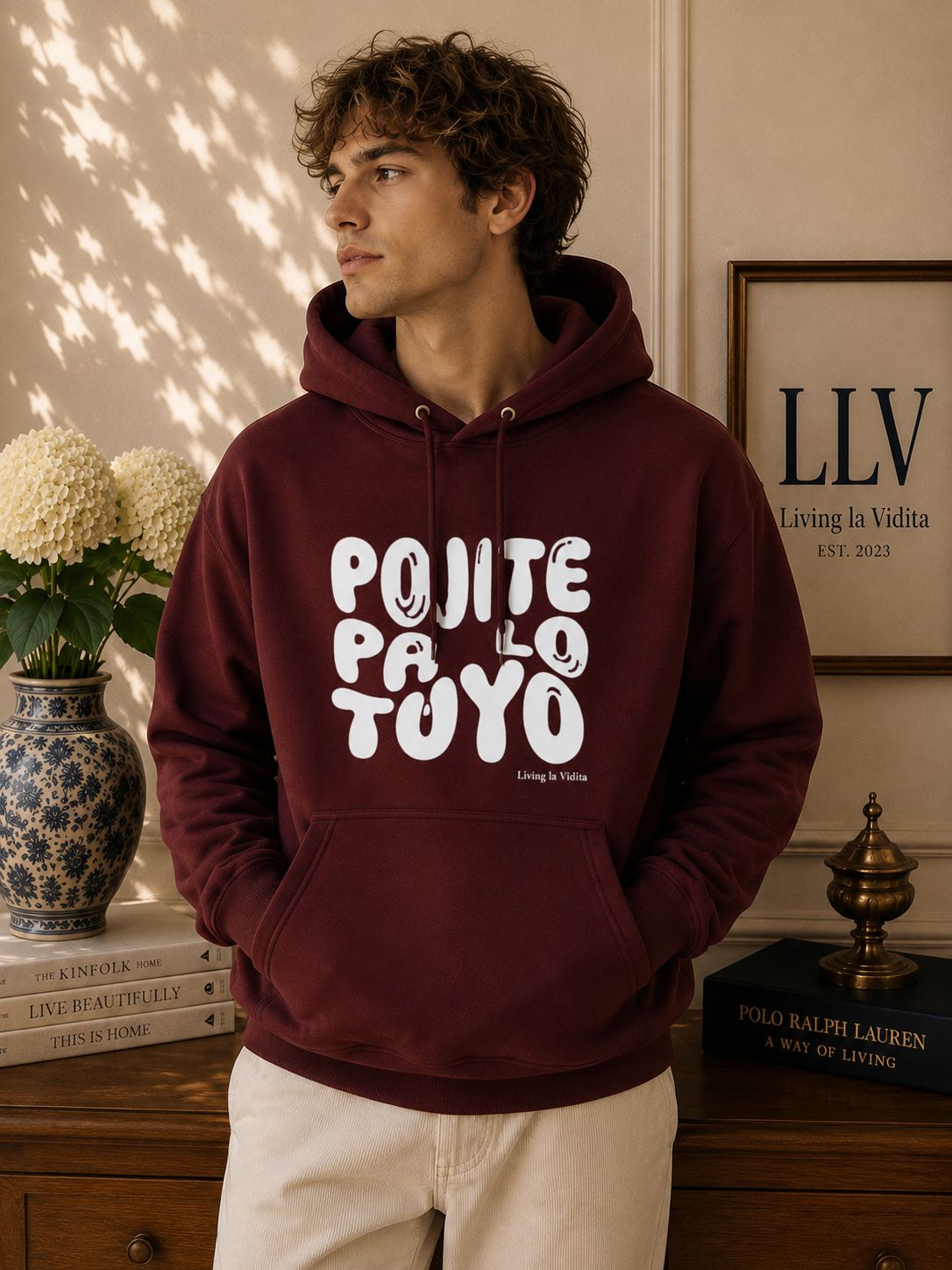 Hoodie - 'Ponte Pa' Lo Tuyo' Bold Script Pullover