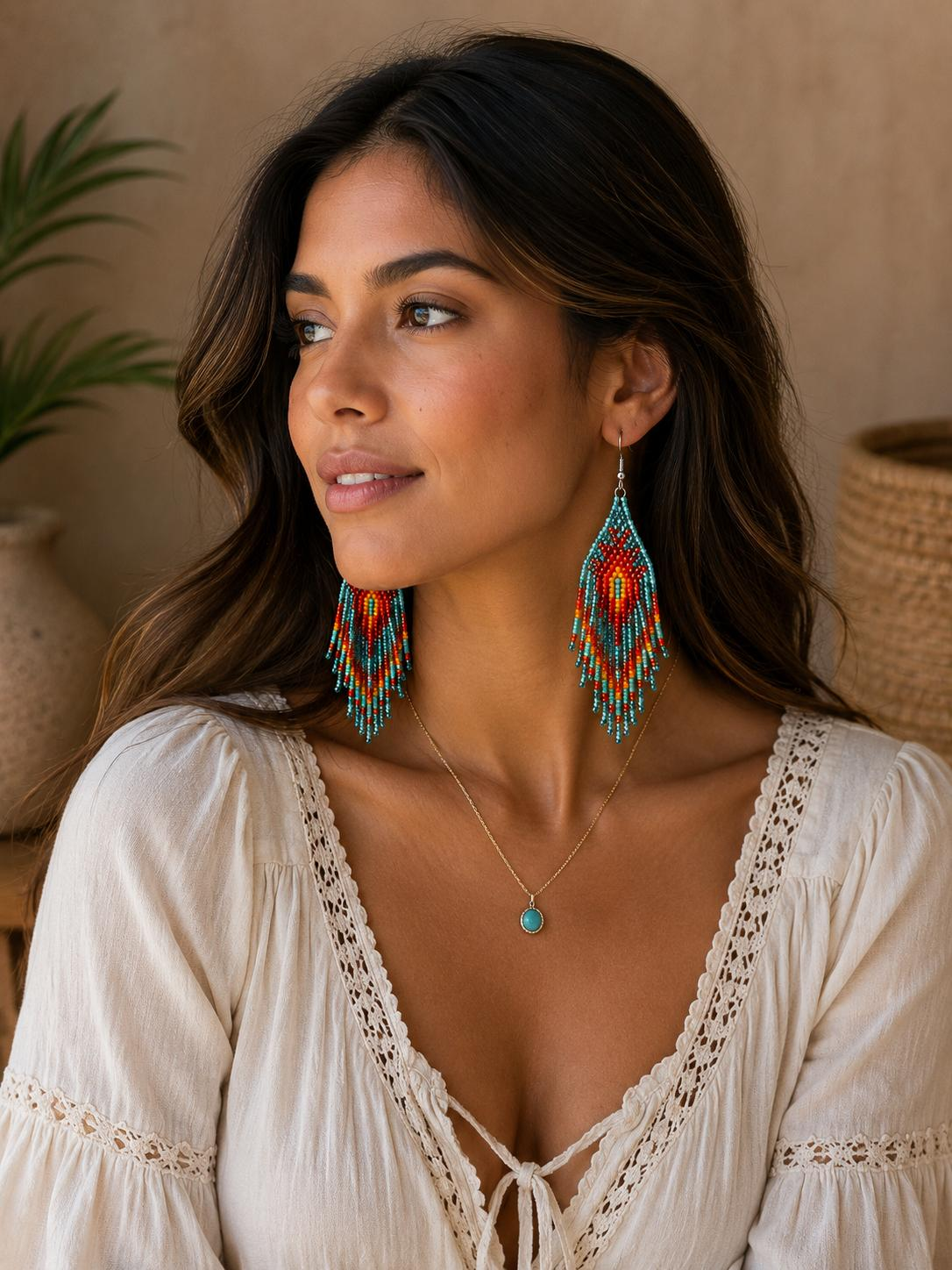 Pachamama Beaded Earrings